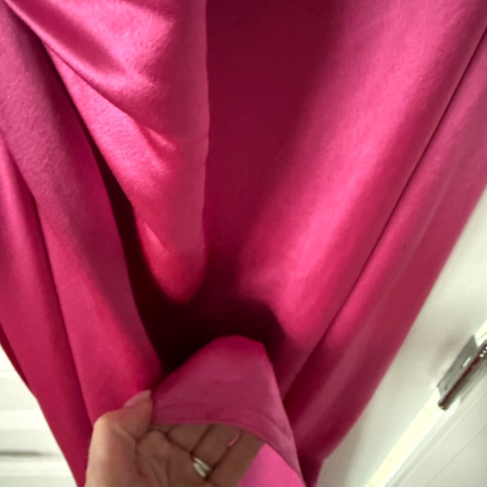 Ronny Kobo Collection Zadena Backless Vibrant Pink Maxi Halter Dress - Picture 15 of 15